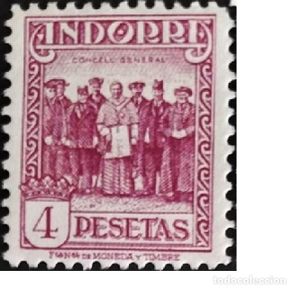 Sellos: ANDORRA Edifil 42 sellos nuevos ** año 1935 1943 MNH Paisajes de Andorra leer